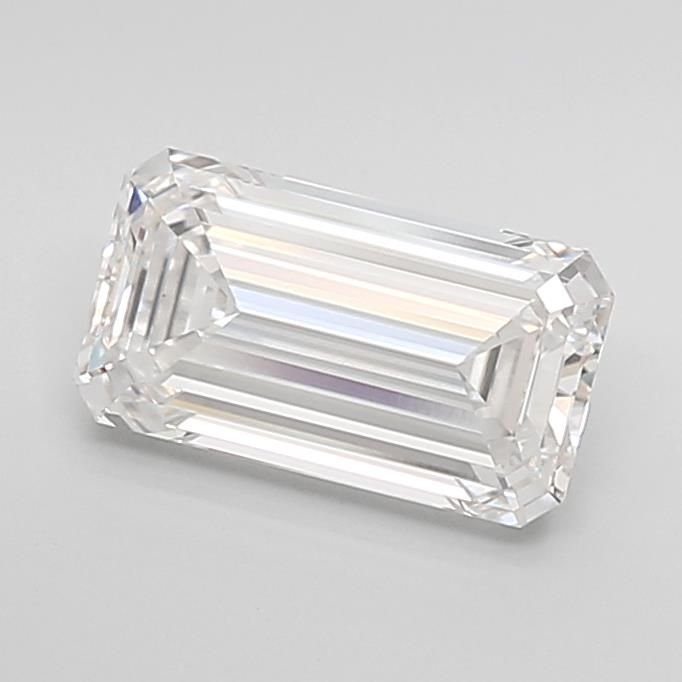 2.11ct E VVS2 Rare Carat Ideal Cut Emerald Lab Grown Diamond