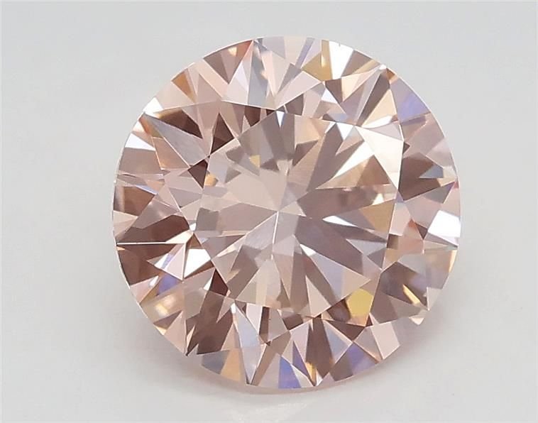 1.68 Ct. Fancy Intense Pink Round Lab Diamond