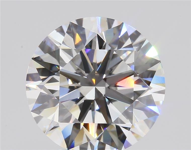 4.04ct D VS2 Rare Carat Ideal Cut Round Lab Grown Diamond