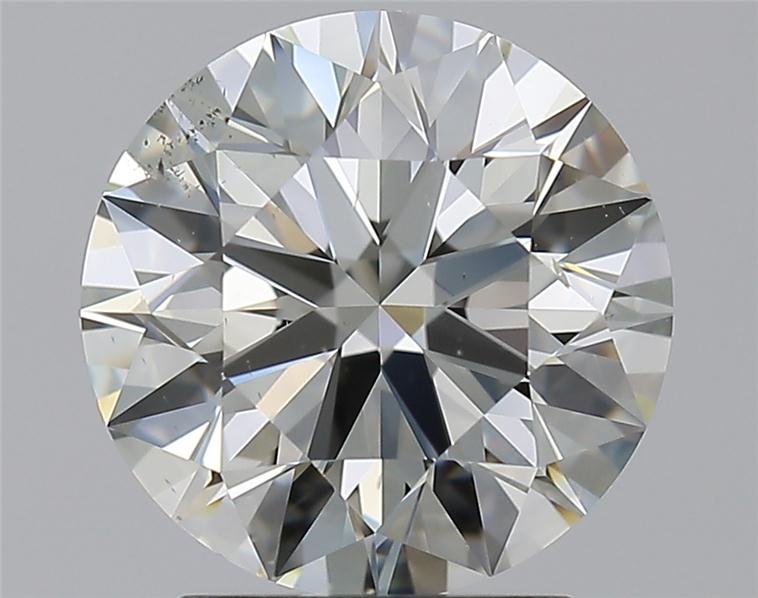 2.46ct K SI1 Rare Carat Ideal Cut Round Diamond