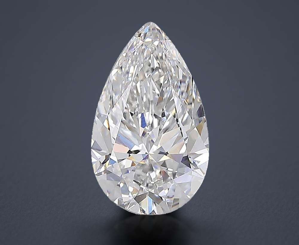 6.97 Carat Pear Lab Diamond
