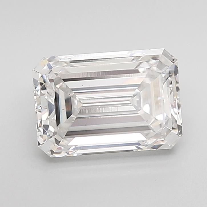 2.55ct E VS2 Excellent Cut Emerald Lab Grown Diamond