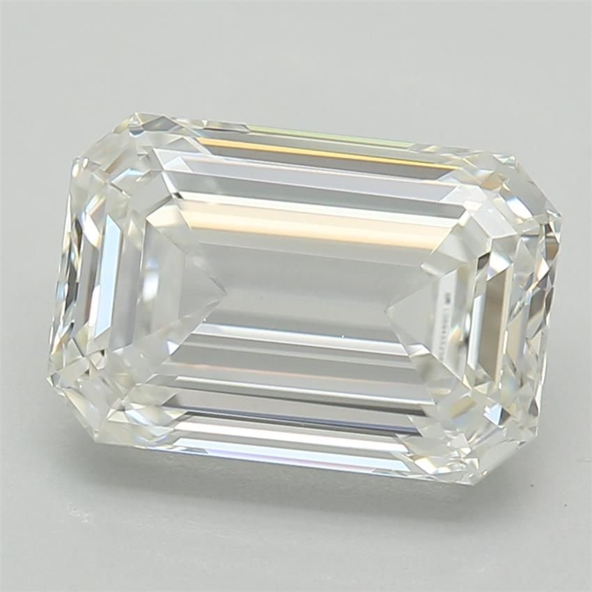1.47ct F VVS2 Rare Carat Ideal Cut Emerald Lab Grown Diamond