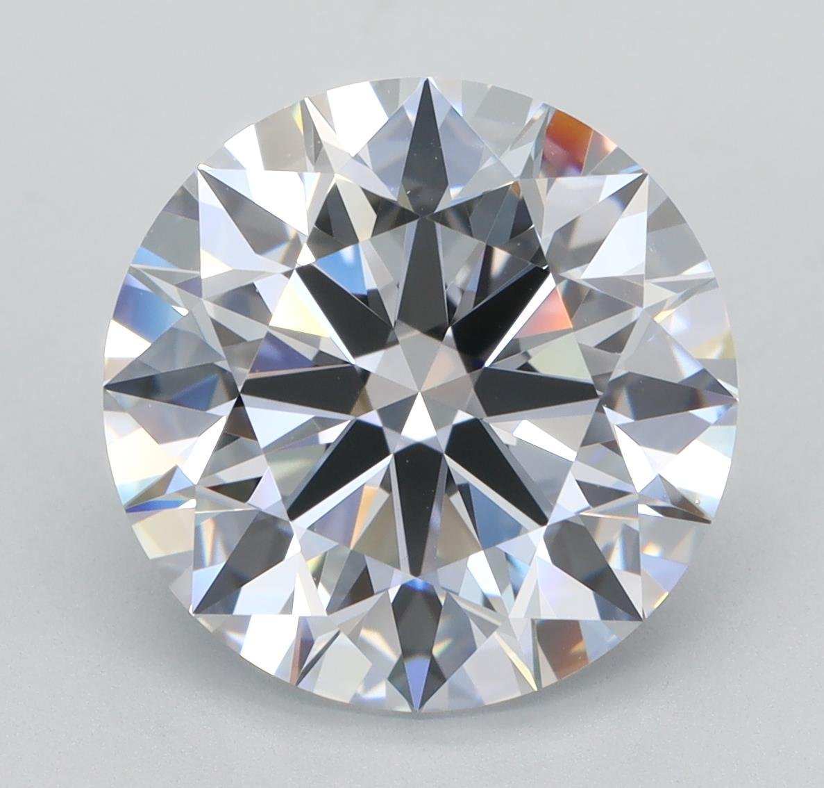 4.54ct F VVS2 Rare Carat Ideal Cut Round Lab Grown Diamond