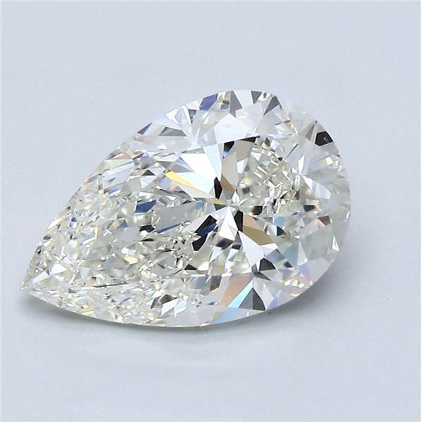 3.01ct I VS2 Rare Carat Ideal Cut Pear Diamond