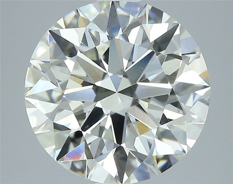 2.52ct K VS2 Rare Carat Ideal Cut Round Diamond