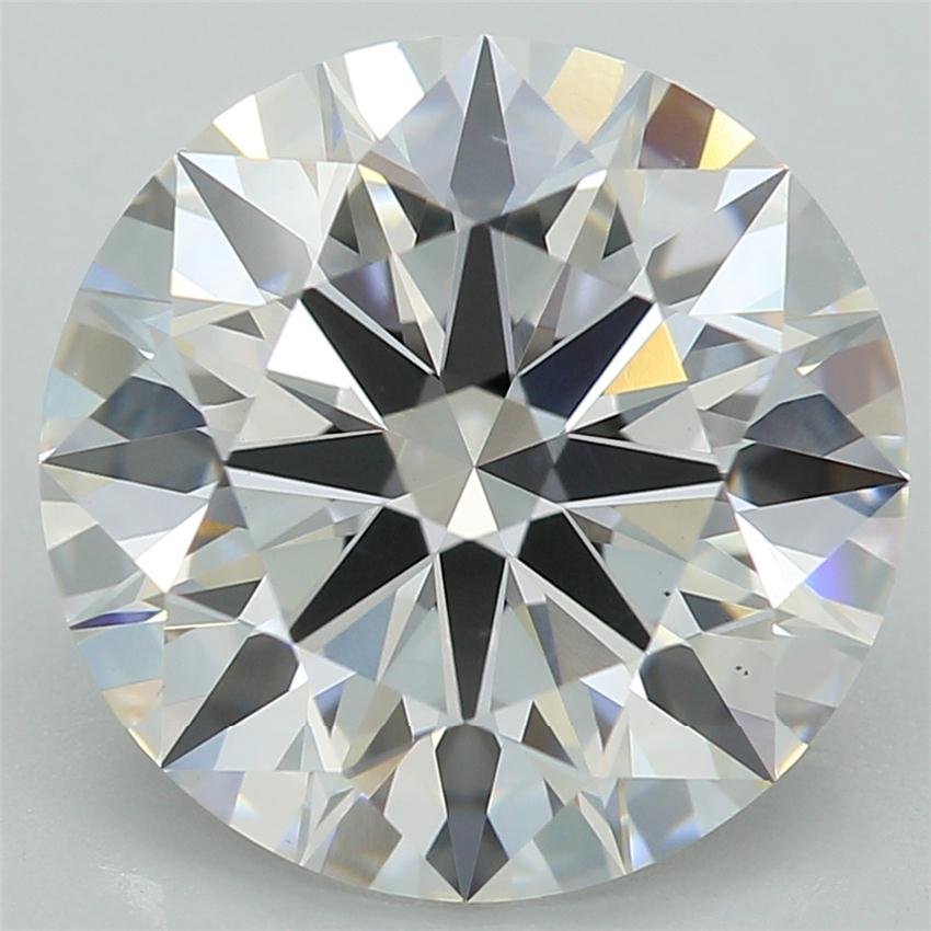 3.09ct D VS2 Rare Carat Ideal Cut Round Lab Grown Diamond