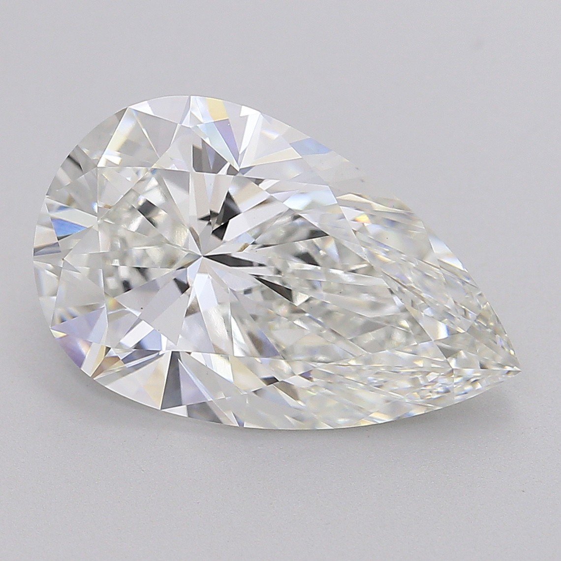 8.06ct F VS1 Rare Carat Ideal Cut Pear Lab Grown Diamond