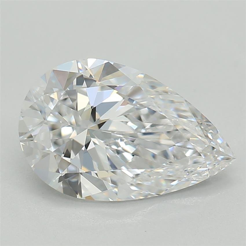 1.08ct D VVS2 Rare Carat Ideal Cut Pear Lab Grown Diamond