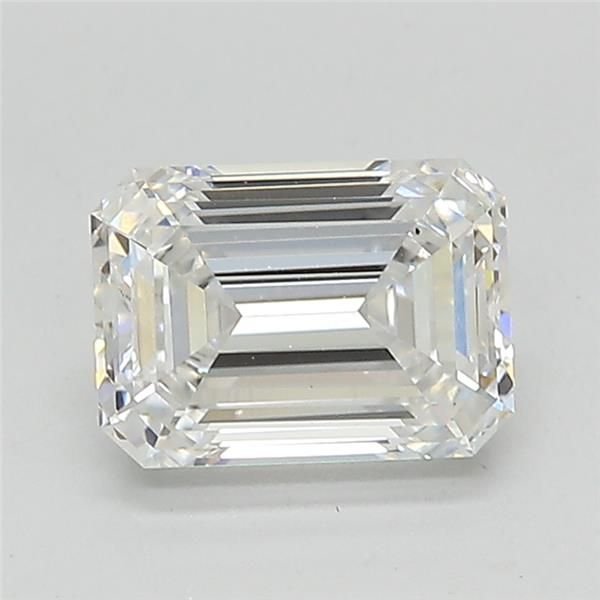 1.66ct E VS1 Rare Carat Ideal Cut Emerald Lab Grown Diamond