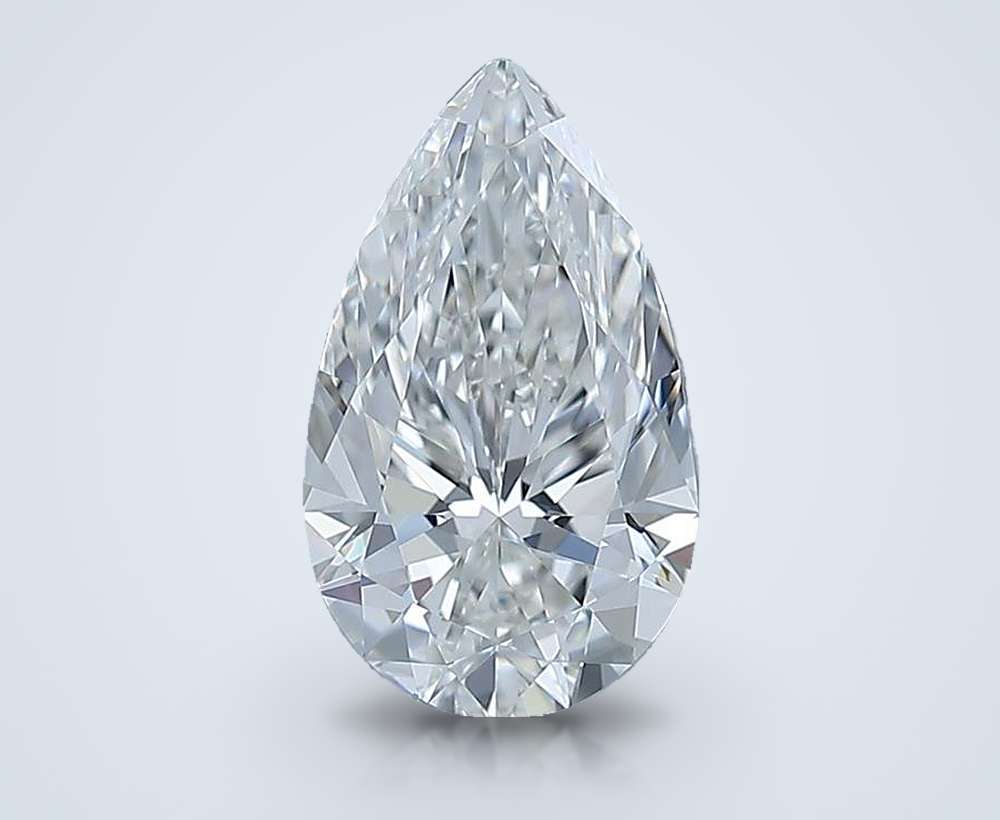 1.70 Carat Pear Natural Diamond