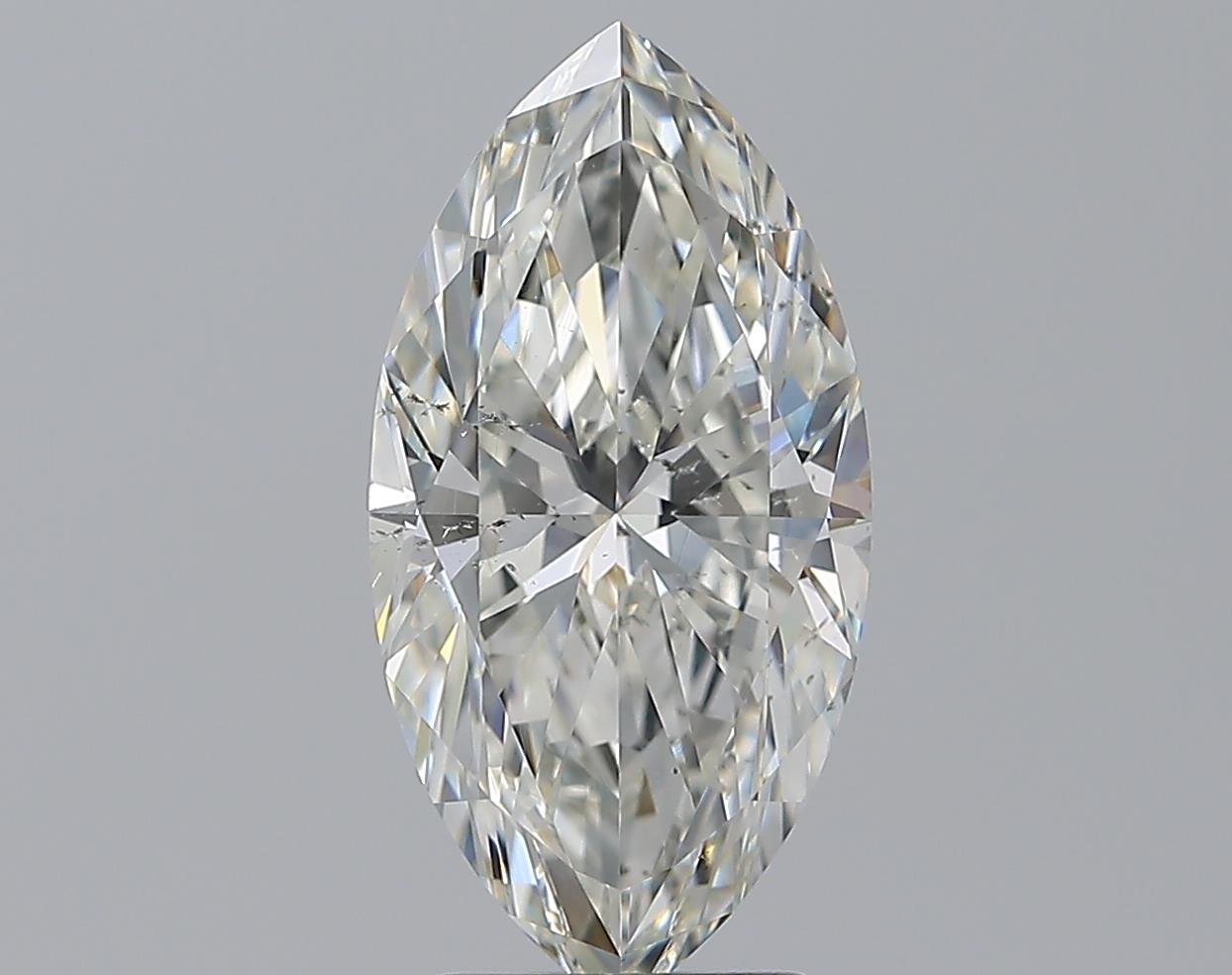 3.01ct H SI2 Rare Carat Ideal Cut Marquise Diamond