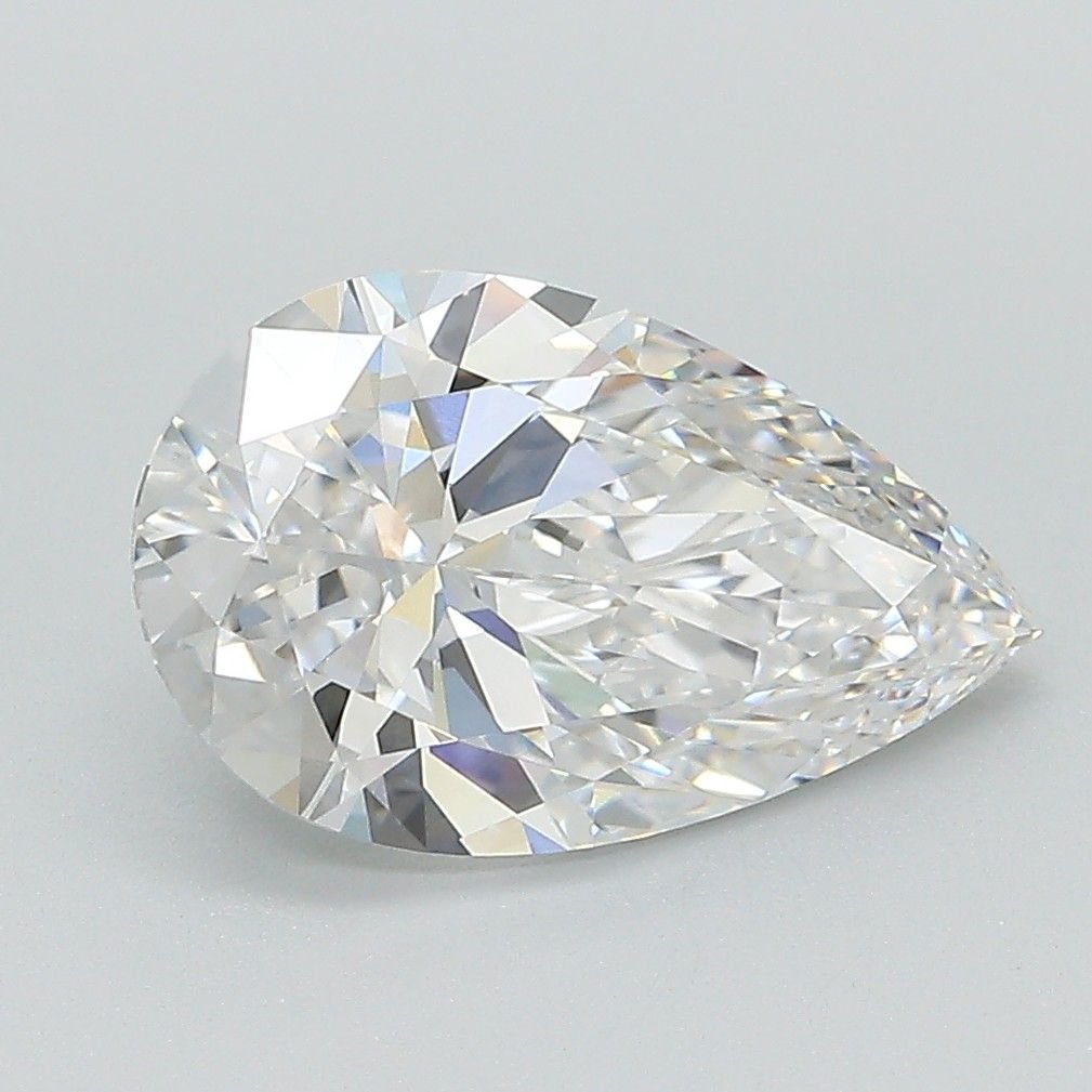2.53ct D VS1 Rare Carat Ideal Cut Pear Lab Grown Diamond