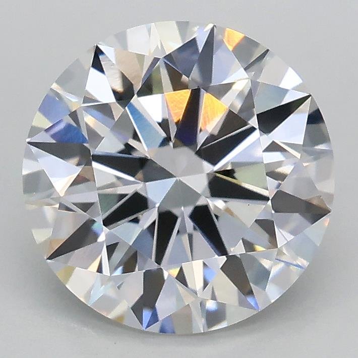 2.02ct D VVS2 Rare Carat Ideal Cut Round Lab Grown Diamond
