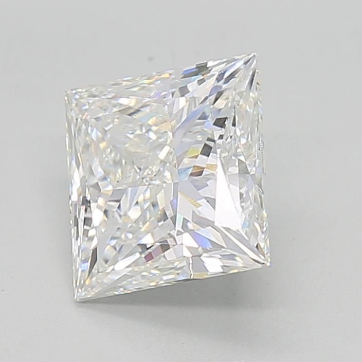 3.09ct E VS1 Rare Carat Ideal Cut Princess Lab Grown Diamond