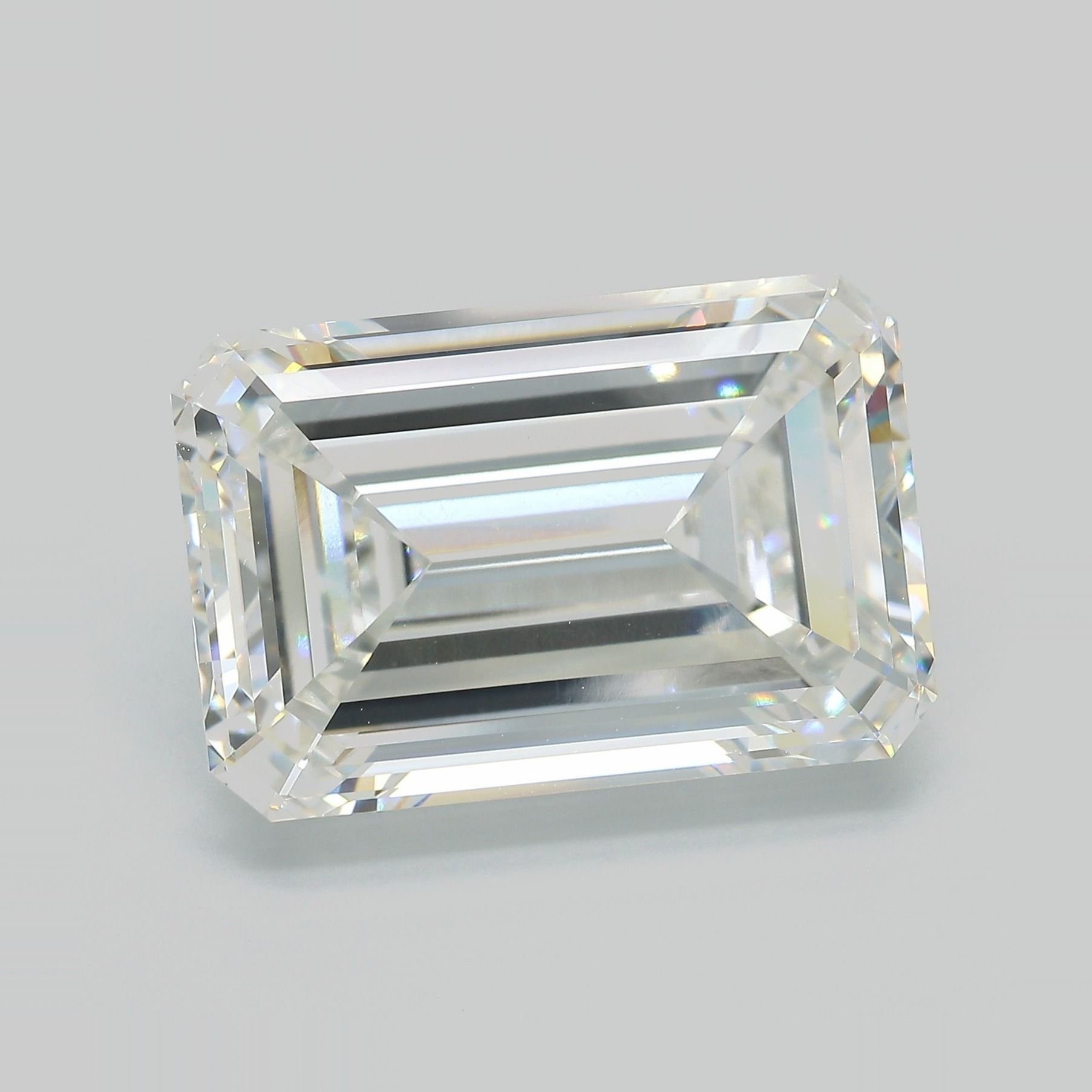 20.25ct G VVS2 Rare Carat Ideal Cut Emerald Lab Grown Diamond