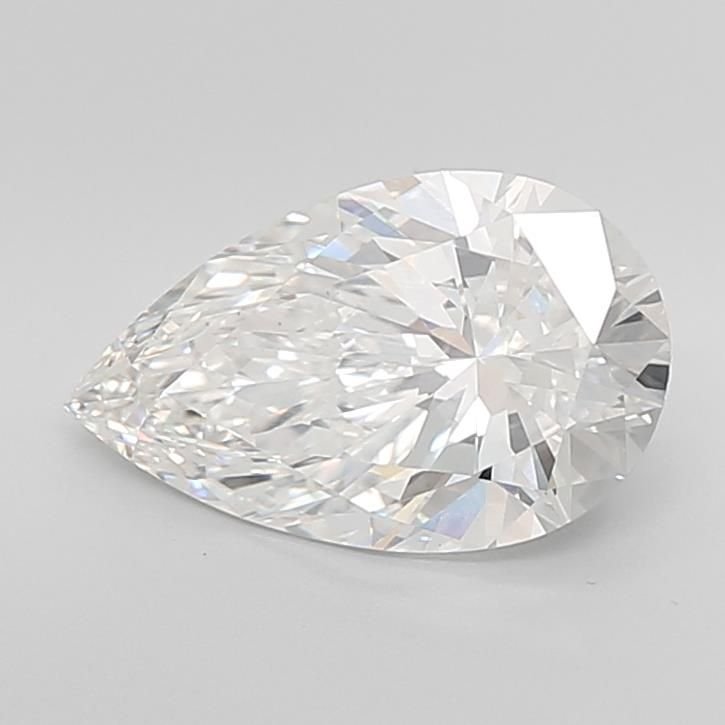 4.05ct F VVS2 Rare Carat Ideal Cut Pear Lab Grown Diamond