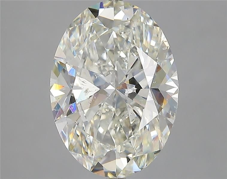 4.01ct J SI2 Rare Carat Ideal Cut Oval Diamond