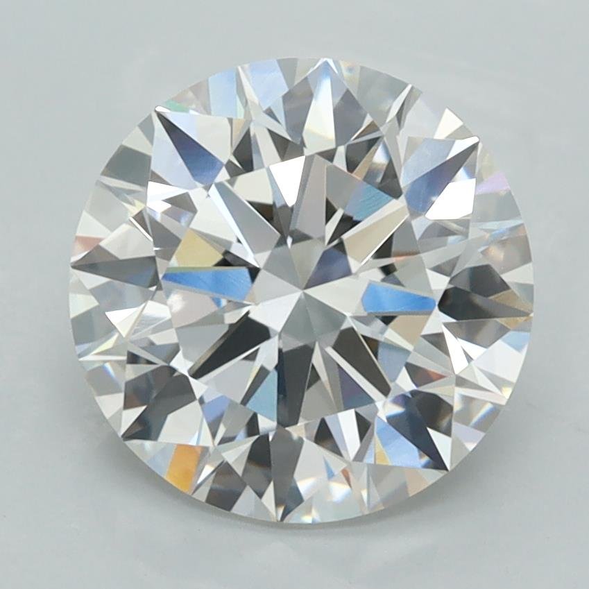 3.02ct E VVS1 Rare Carat Ideal Cut Round Lab Grown Diamond