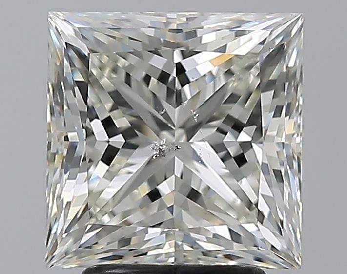 3.22ct K SI2 Rare Carat Ideal Cut Princess Diamond