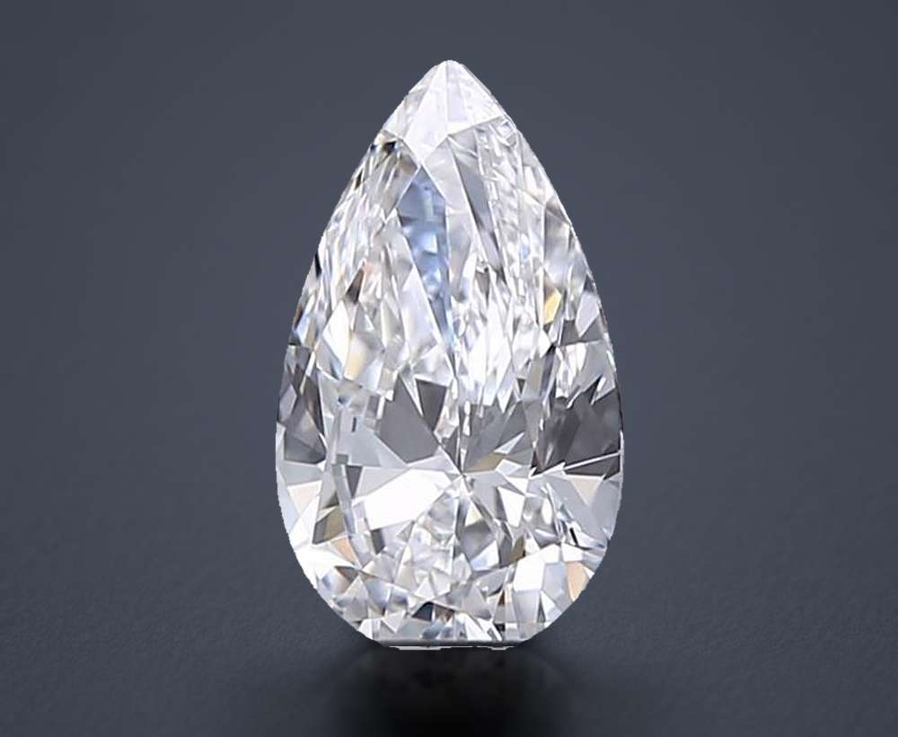0.53 Carat Pear Lab Diamond