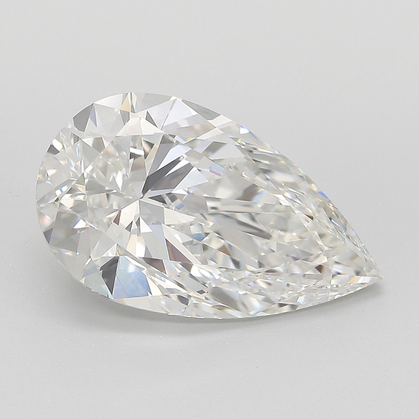 6.04 Carat Pear Lab Diamond