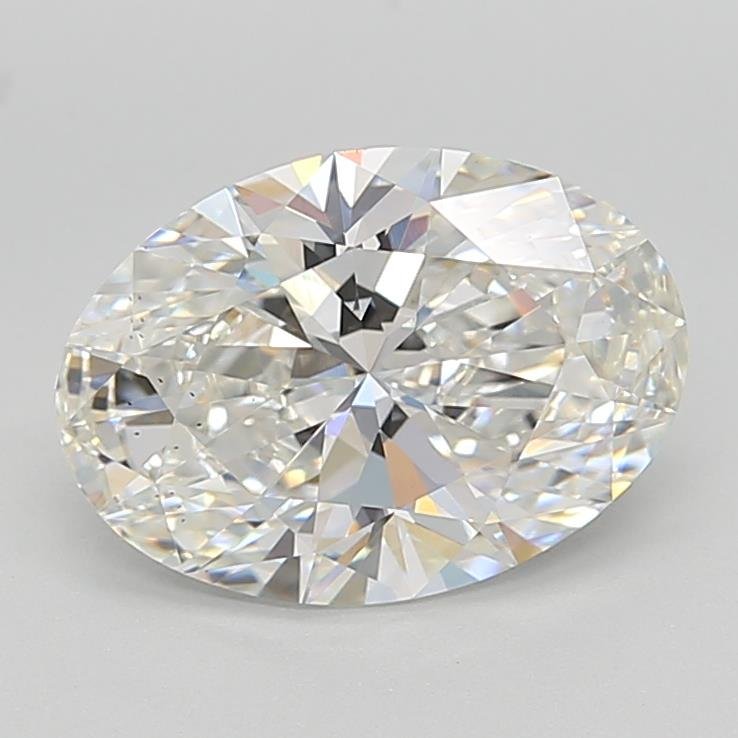 3.14ct F VS2 Rare Carat Ideal Cut Oval Lab Grown Diamond