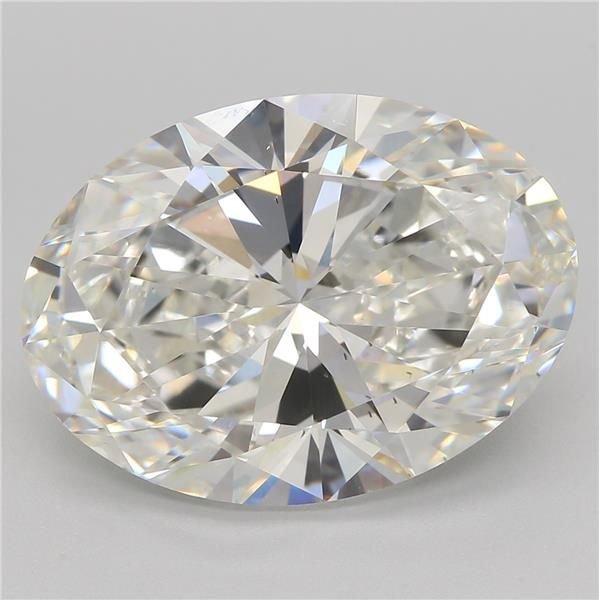 5.51ct F VS2 Rare Carat Ideal Cut Oval Lab Grown Diamond