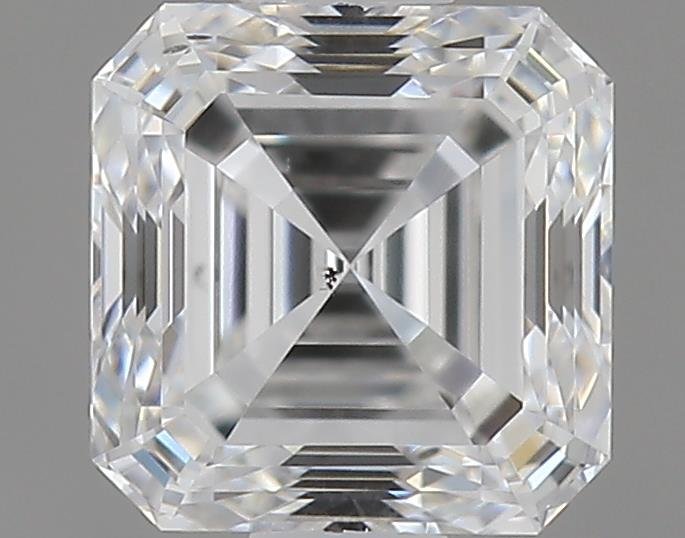 0.64ct E SI1 Rare Carat Ideal Cut Asscher Diamond