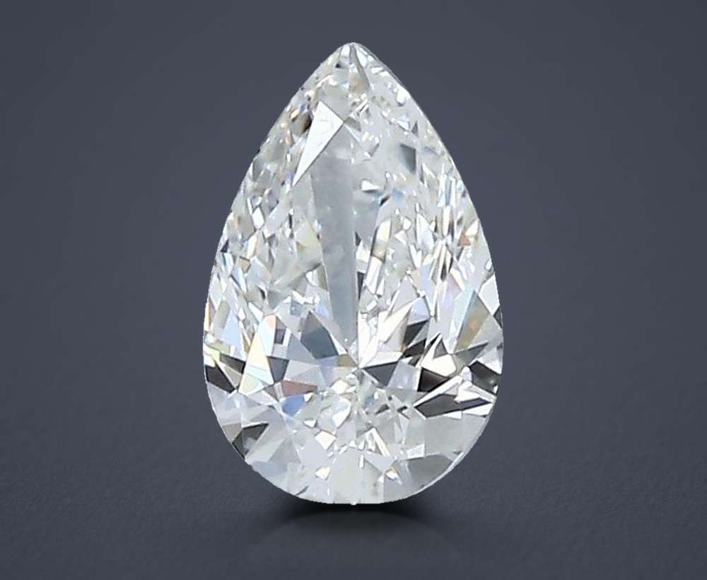 0.53 Carat Pear Natural Diamond