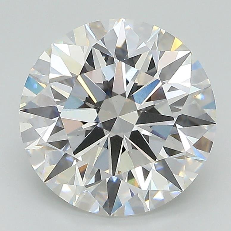 3.09ct F VS1 Rare Carat Ideal Cut Round Lab Grown Diamond