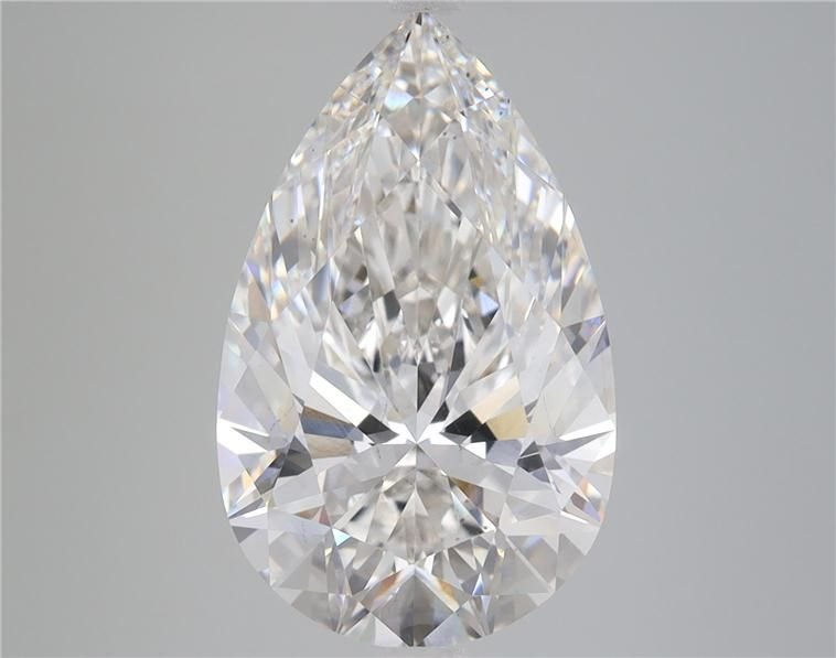 6.09ct H VS2 Rare Carat Ideal Cut Pear Lab Grown Diamond