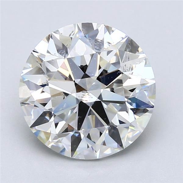 3.80ct F SI2 Rare Carat Ideal Cut Round Diamond