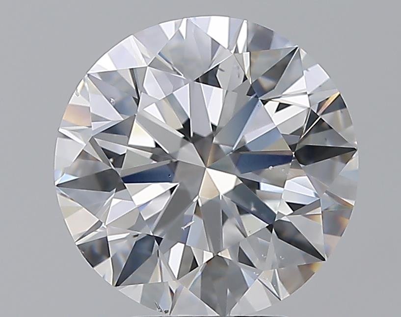 4.01ct D SI1 Rare Carat Ideal Cut Round Diamond