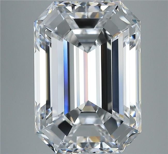 10.15ct D FL Rare Carat Ideal Cut Emerald Diamond