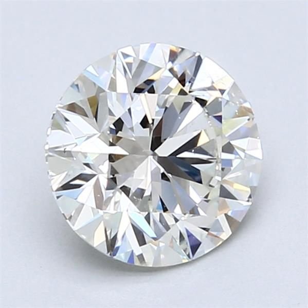 1.71ct J SI2 Rare Carat Ideal Cut Round Diamond