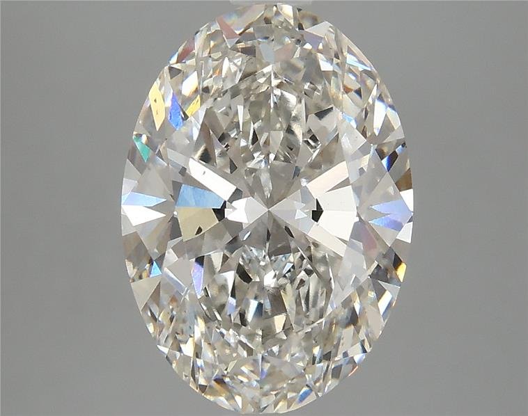 3.50ct H SI1 Rare Carat Ideal Cut Oval Lab Grown Diamond