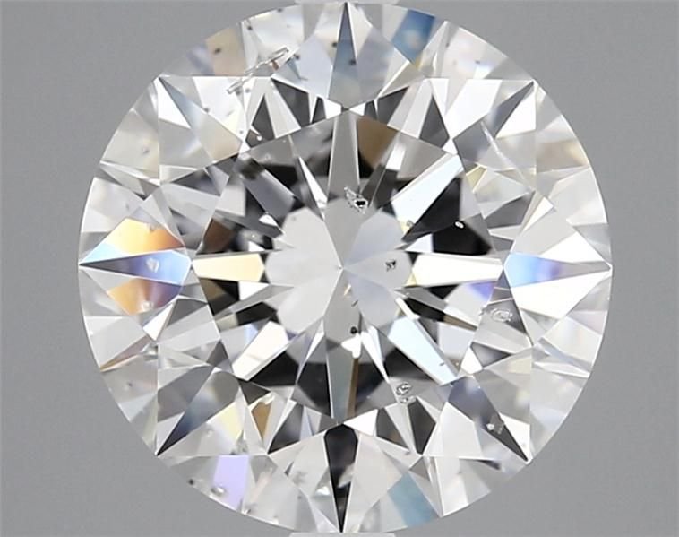 3.18ct D SI2 Rare Carat Ideal Cut Round Diamond