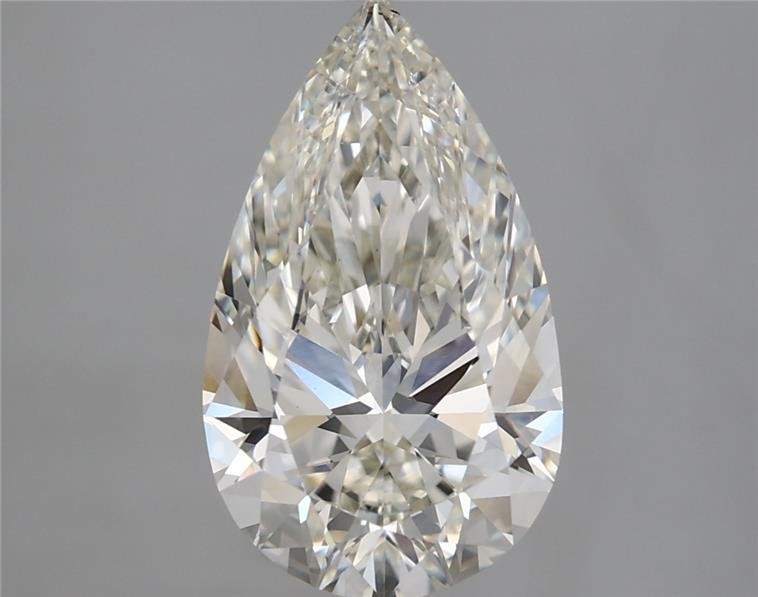 2.77ct H VS2 Rare Carat Ideal Cut Pear Lab Grown Diamond