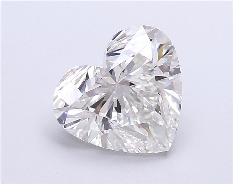 5.01ct F VS1 Rare Carat Ideal Cut Heart Lab Grown Diamond