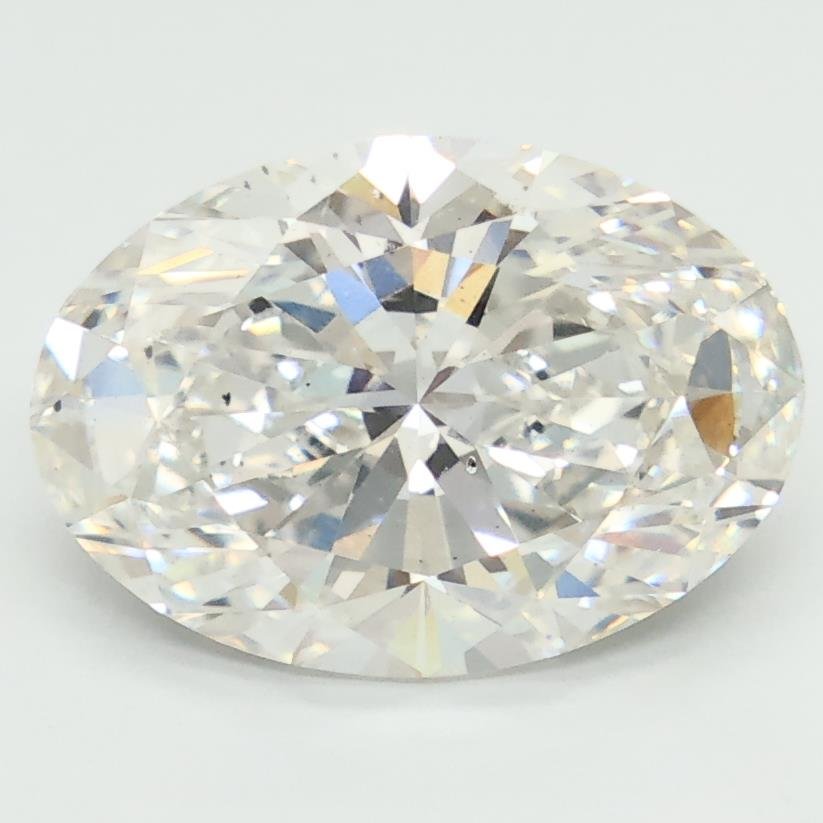 4.02ct F SI1 Rare Carat Ideal Cut Oval Lab Grown Diamond