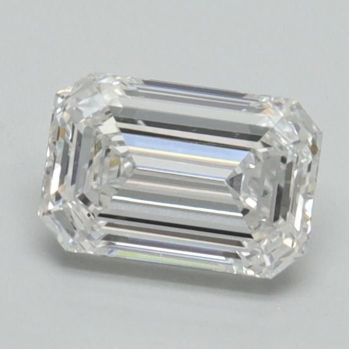 1.09ct D VVS2 Rare Carat Ideal Cut Emerald Lab Grown Diamond