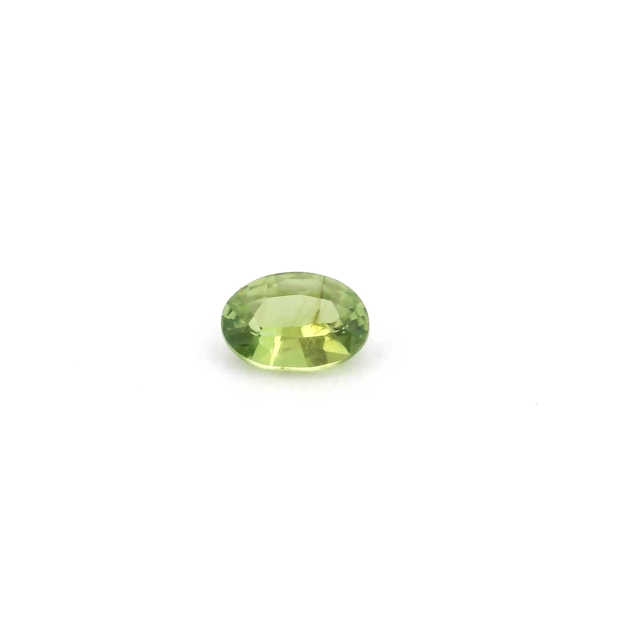 0.56 Carat Green Oval Sapphire