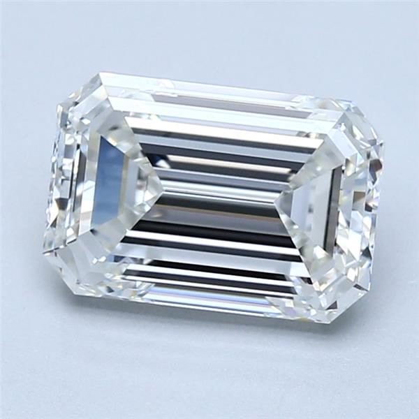 2.01ct H VVS2 Rare Carat Ideal Cut Emerald Diamond