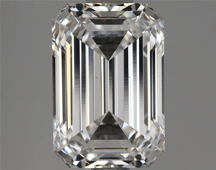 2.19ct F VS1 Rare Carat Ideal Cut Emerald Lab Grown Diamond