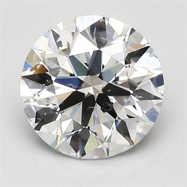 2.01ct E SI2 Rare Carat Ideal Cut Round Diamond