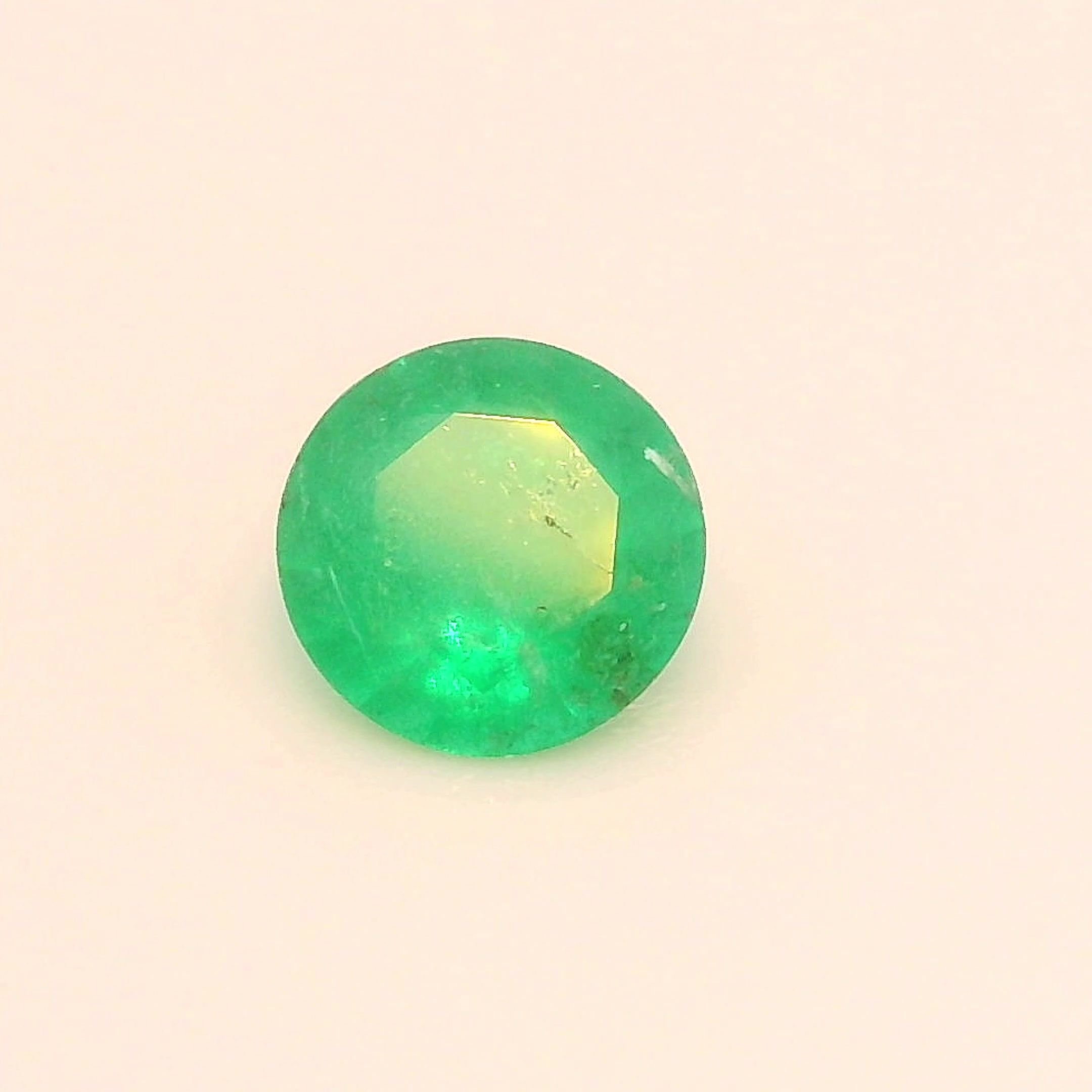 0.27 Carat Green Round Emerald