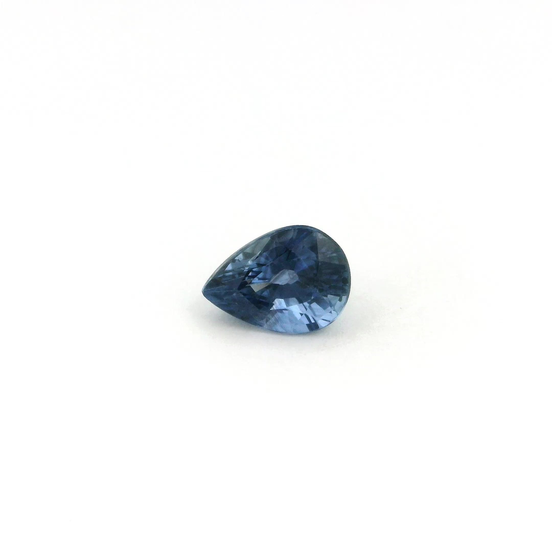 1.09 Carat Blue Pear Sapphire