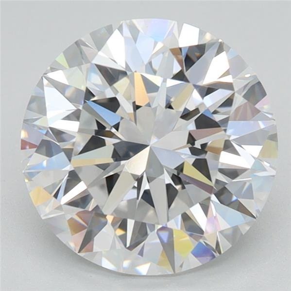 2.71ct D VVS2 Excellent Cut Round Lab Grown Diamond