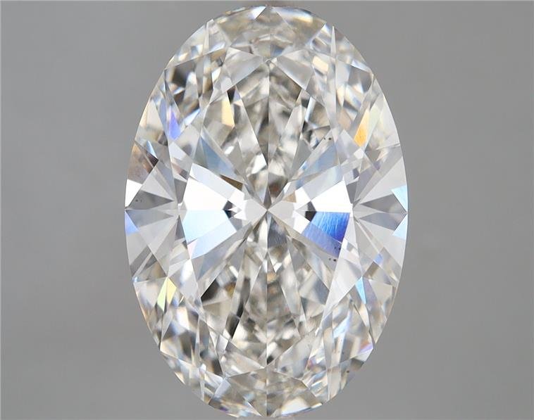 6.01ct H VS2 Rare Carat Ideal Cut Oval Lab Grown Diamond